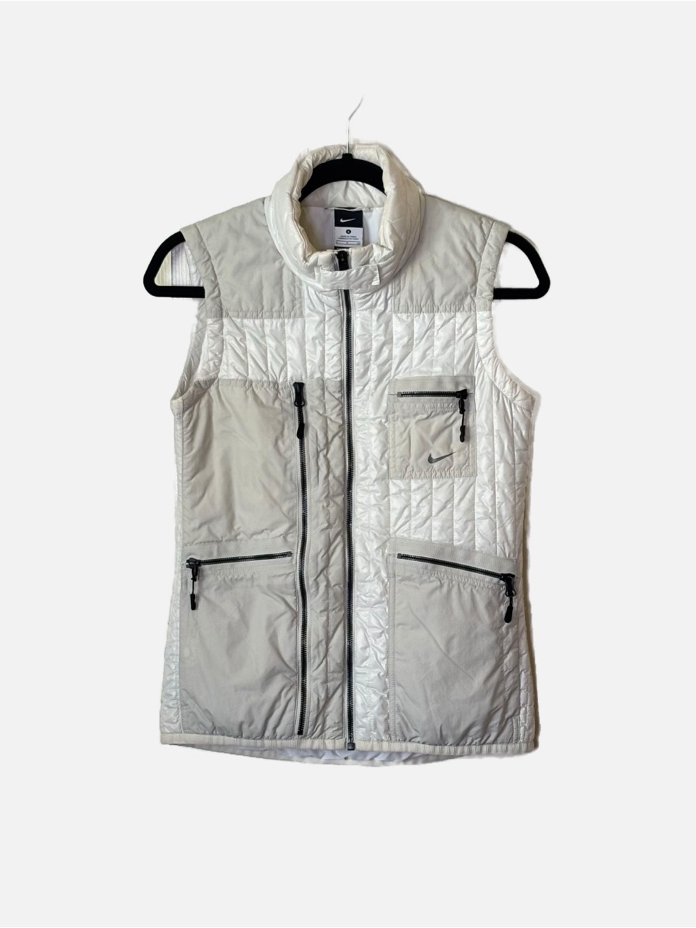 Nike Women's Small Primaloft Quilted Puffer Vest with Zip Pockets Gorpcore